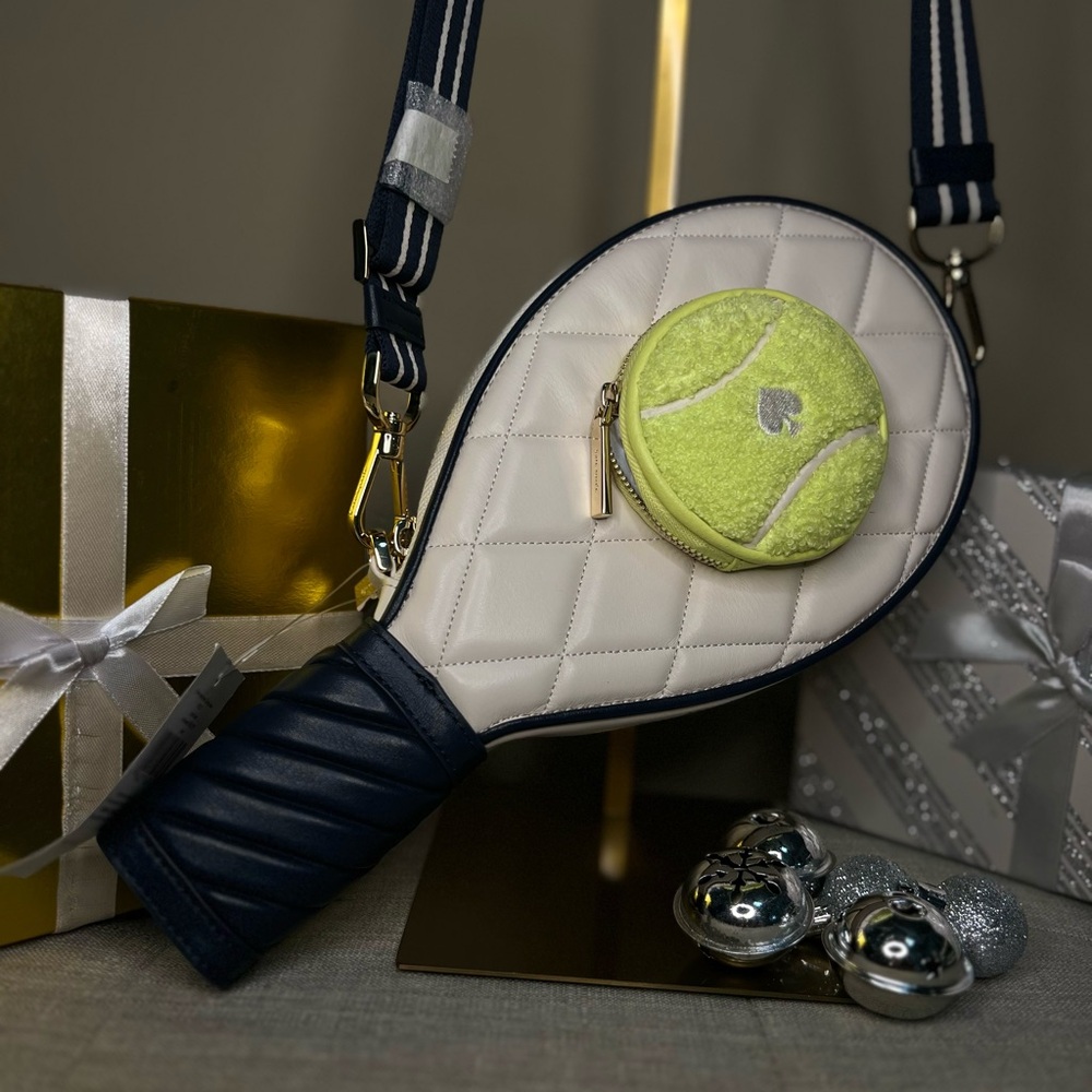 NWT Kate Spade Tennis Racket Crossbody